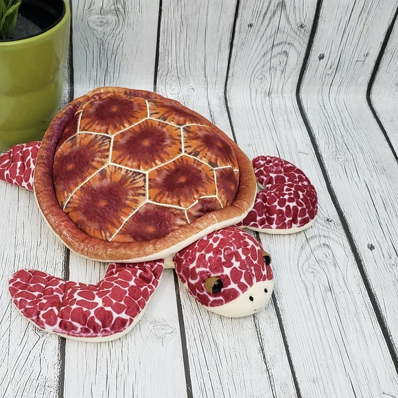 Loggerhead Life: "Luna" Turtle Plush Toy with Puppet Pocket - Picture 1 of 6